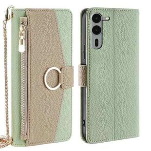 For Fujitsu Arrows We2 Plus Crossbody Litchi Texture Leather Phone Case(Green)