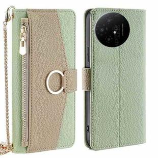 For TCL 50 XL Crossbody Litchi Texture Leather Phone Case(Green)