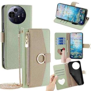 For TCL 50 NxtPaper 5G / 50 Pro NxtPaper 5G Crossbody Litchi Texture Leather Phone Case(Green)