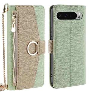 For Google Pixel 9 Pro XL Crossbody Litchi Texture Leather Phone Case(Green)