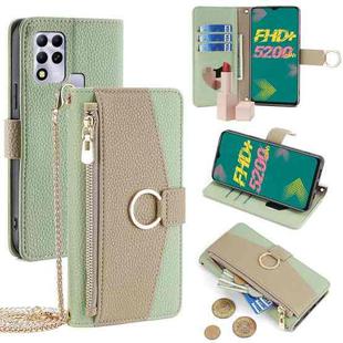 For Infinix Hot 11 Russian Version Crossbody Litchi Texture Leather Phone Case(Green)
