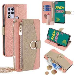 For Infinix Hot 11 Russian Version Crossbody Litchi Texture Leather Phone Case(Pink)