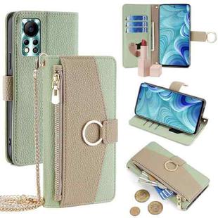 For Infinix Hot 11s NFC Crossbody Litchi Texture Leather Phone Case(Green)