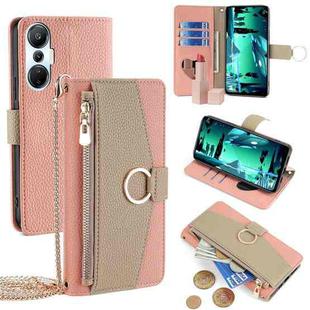 For Infinix Hot 20S Crossbody Litchi Texture Leather Phone Case(Pink)