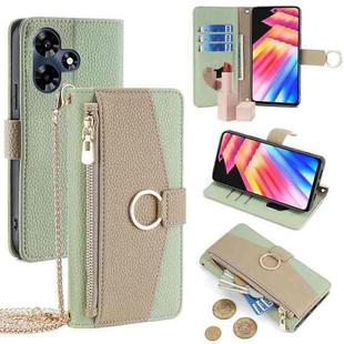 For Infinix Hot 30 4G Crossbody Litchi Texture Leather Phone Case(Green)