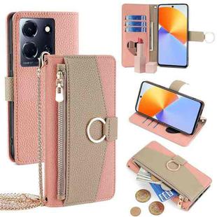 For Infinix Note 30 4G Crossbody Litchi Texture Leather Phone Case(Pink)