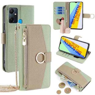 For Infinix Smart 6 Plus Crossbody Litchi Texture Leather Phone Case(Green)