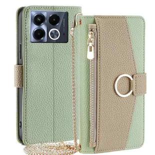 For Infinix Note 40 5G Crossbody Litchi Texture Leather Phone Case(Green)