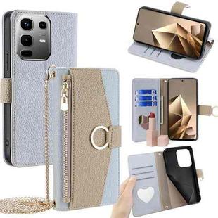For Infinix Note 50 4G Crossbody Litchi Texture Leather Phone Case(Blue)