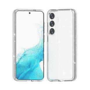 For Samsung Galaxy S24+ 5G Shockproof Terminator Glitter Powder Phone Case(White)