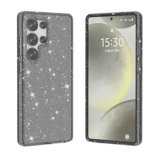 For Samsung Galaxy S25 Ultra 5G Shockproof Terminator Glitter Powder Phone Case(Black)