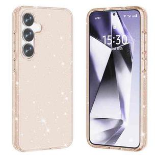 For Samsung Galaxy S25+ 5G Shockproof Terminator Glitter Powder Phone Case(Gold)