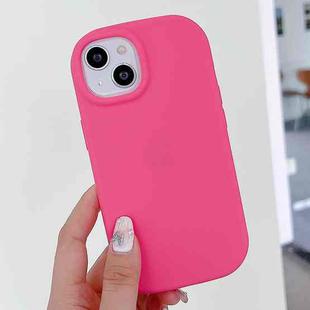 For iPhone 15 Plus Frosted Soap Shape TPU Phone Case(Rose Red)