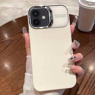 For iPhone 11 Skin Feel PC Liquid Silicone Phone Case(Antique White)