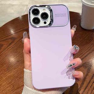 For iPhone 12 Pro Max Skin Feel PC Liquid Silicone Phone Case(Purple)