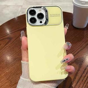 For iPhone 13 Pro Skin Feel PC Liquid Silicone Phone Case(Yellow)