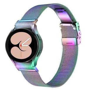 For Samsung Galaxy Watch 6 Quick Release Button Turtle Buckle Milan Watch Band(Colorful)