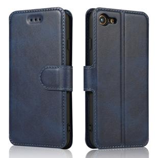 For iPhone 7 / 8 Calf Texture Magnetic Buckle Horizontal Flip Leather Case with Holder & Card Slots & Wallet & Photo Frame(Blue)