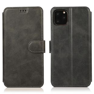 For iPhone 12 mini Calf Texture Magnetic Buckle Horizontal Flip Leather Case with Holder & Card Slots & Wallet & Photo Frame(Black)
