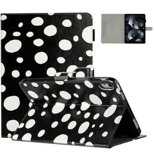 For iPad mini 6 Dot Pattern Leather Smart Tablet Case(Black Colorful)