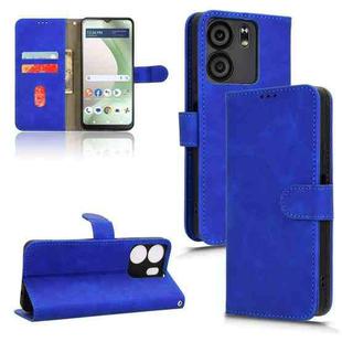 For BLU View 5 Skin Feel Magnetic Flip Leather Phone Case(Blue)