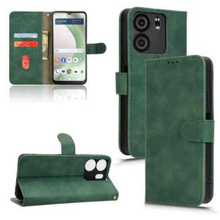 For BLU View 5 Skin Feel Magnetic Flip Leather Phone Case(Green)