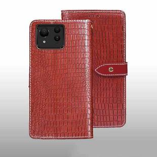 For ASUS Zenfone 11 Ultra idewei Crocodile Texture Leather Phone Case(Red)