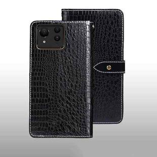 For ASUS Zenfone 11 Ultra idewei Crocodile Texture Leather Phone Case(Black)