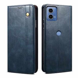 For Motorola Moto G24 Power Oil Wax Crazy Horse Texture Leather Phone Case(Blue)