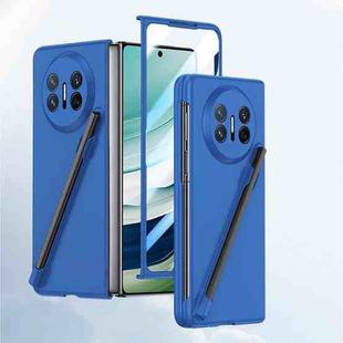 For Huawei Mate X5 Integrated Skin Feel PC Phone Case with Pen / Pen Box(Blue)