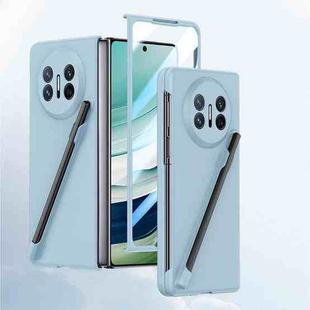 For Huawei Mate X5 Integrated Skin Feel PC Phone Case with Pen / Pen Box(Light Blue)
