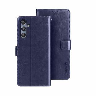 For Samsung Galaxy M34 5G / F34 5G idewei Crazy Horse Texture Leather Phone Case(Blue)