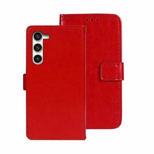For Samsung Galaxy S24+ 5G idewei Crazy Horse Texture Leather Phone Case(Red)