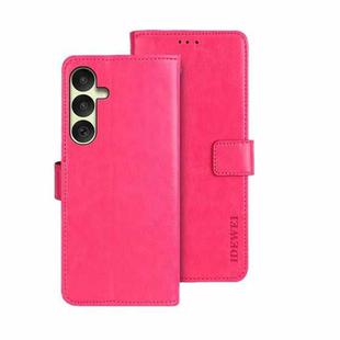 For Samsung Galaxy A35 5G idewei Crazy Horse Texture Leather Phone Case(Rose Red)