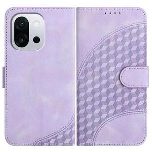 For OnePlus 13T Elephant Head Embossed Phone Leather Case with Lanyard(Light Purple)
