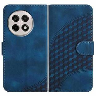 For OnePlus Ace 5 / 13R Global Elephant Head Embossed Phone Leather Case with Lanyard(Royal Blue)