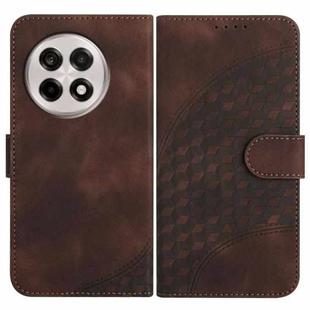 For OnePlus Ace 5 / 13R Global Elephant Head Embossed Phone Leather Case with Lanyard(Coffee)