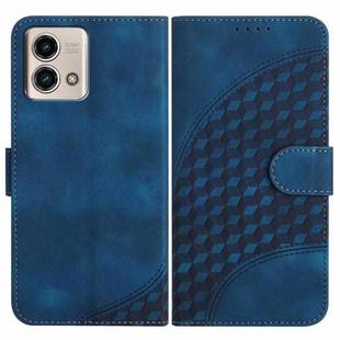 For Motorola Moto G Stylus 5G 2023 YX0060 Elephant Head Embossed Phone Leather Case with Lanyard(Royal Blue)