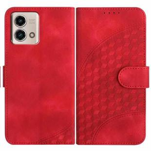 For Motorola Moto G Stylus 5G 2023 YX0060 Elephant Head Embossed Phone Leather Case with Lanyard(Red)