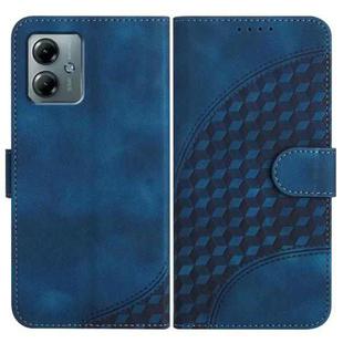 For Motorola Moto G Play 2025 / G Power 2025 Elephant Head Embossed Phone Leather Case with Lanyard(Royal Blue)