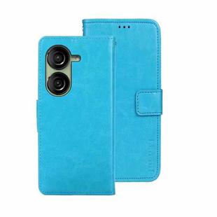 For Asus Zenfone 10 idewei Crazy Horse Texture Leather Phone Case(Sky Blue)