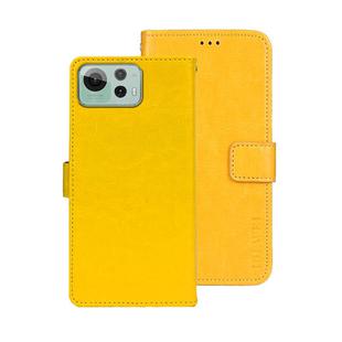 For Asus Zenfone 12 Ultra idewei Crazy Horse Texture Leather Phone Case(Yellow)