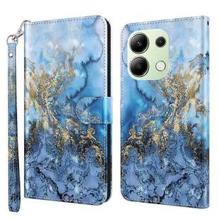 For Xiaomi Redmi Note 13 4G 3D Painting Pattern Flip Leather Phone Case(Milky Way)