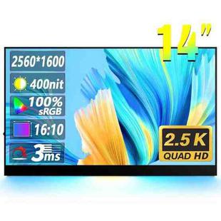 14 inch HDR 2560x1600P IPS Screen Portable Monitor(EU Plug)