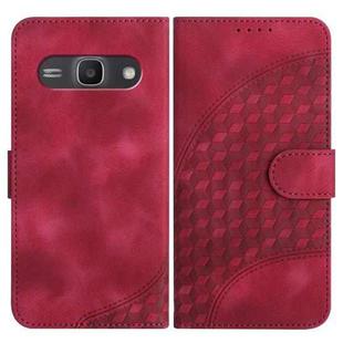 For Sony Xperia Ace III YX0060 Elephant Head Embossed Phone Leather Case with Lanyard(Rose Red)