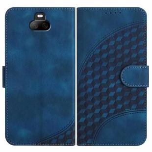 For Sony Xperia 20 YX0060 Elephant Head Embossed Phone Leather Case with Lanyard(Royal Blue)