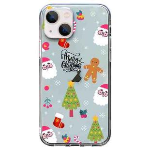 For iPhone 13 mini Christmas Colored Drawing Pattern High Transparent Soft TPU Phone Case(Christmas Tree)