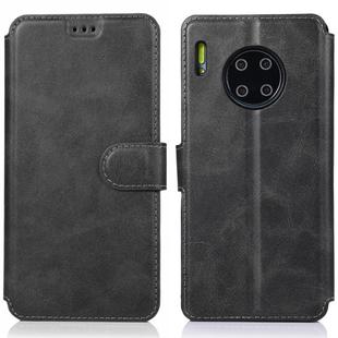 For Huawei Mate 30 Pro Calf Texture Magnetic Buckle Horizontal Flip Leather Case with Holder & Card Slots & Wallet & Photo Frame(Black)