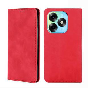 For Itel S23 Plus 4G Skin Feel Magnetic Leather Phone Case(Red)