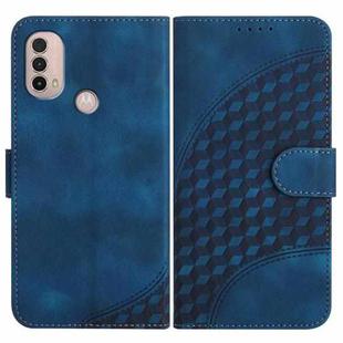 For OPPO A16 YX0060 Elephant Head Embossed Phone Leather Case with Lanyard(Royal Blue)